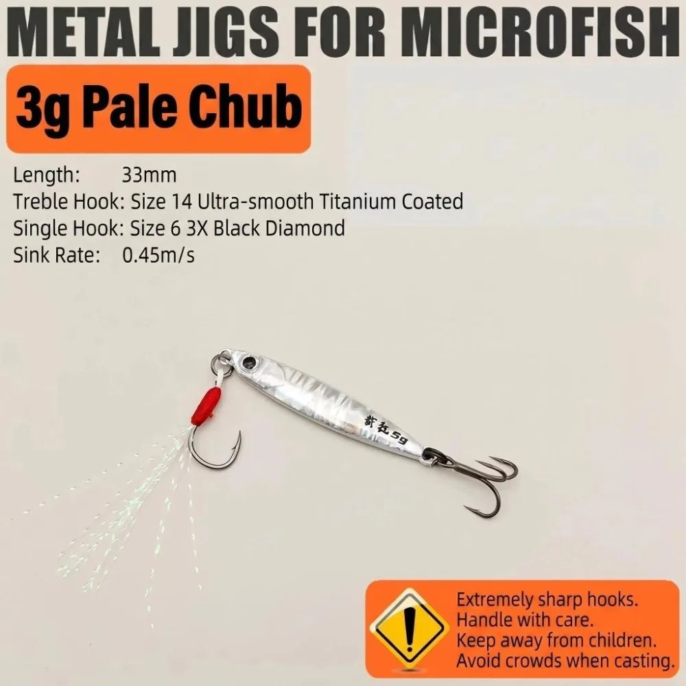 Mini VIB Fishing Lure 3g & 5g Metal Iron Plate Bionic Bait