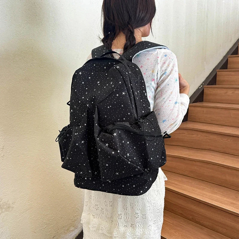 Korean Style Large Capacity Starry Backpack for Students