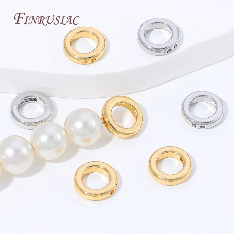 18K Gold Plated Brass Cord End Beads – 4mm DIY Jewelry Findings