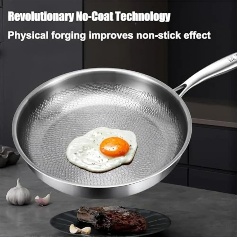 Nixie Pure Titanium Non-Stick Pan – Even Heat, Scratch-Resistant