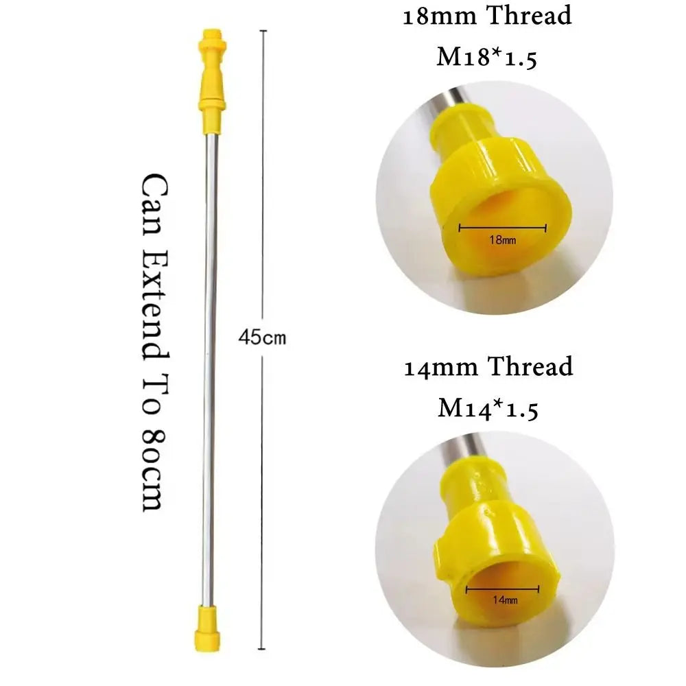 Retractable Garden Sprayer Rod 0.45–0.8m | Stainless Steel