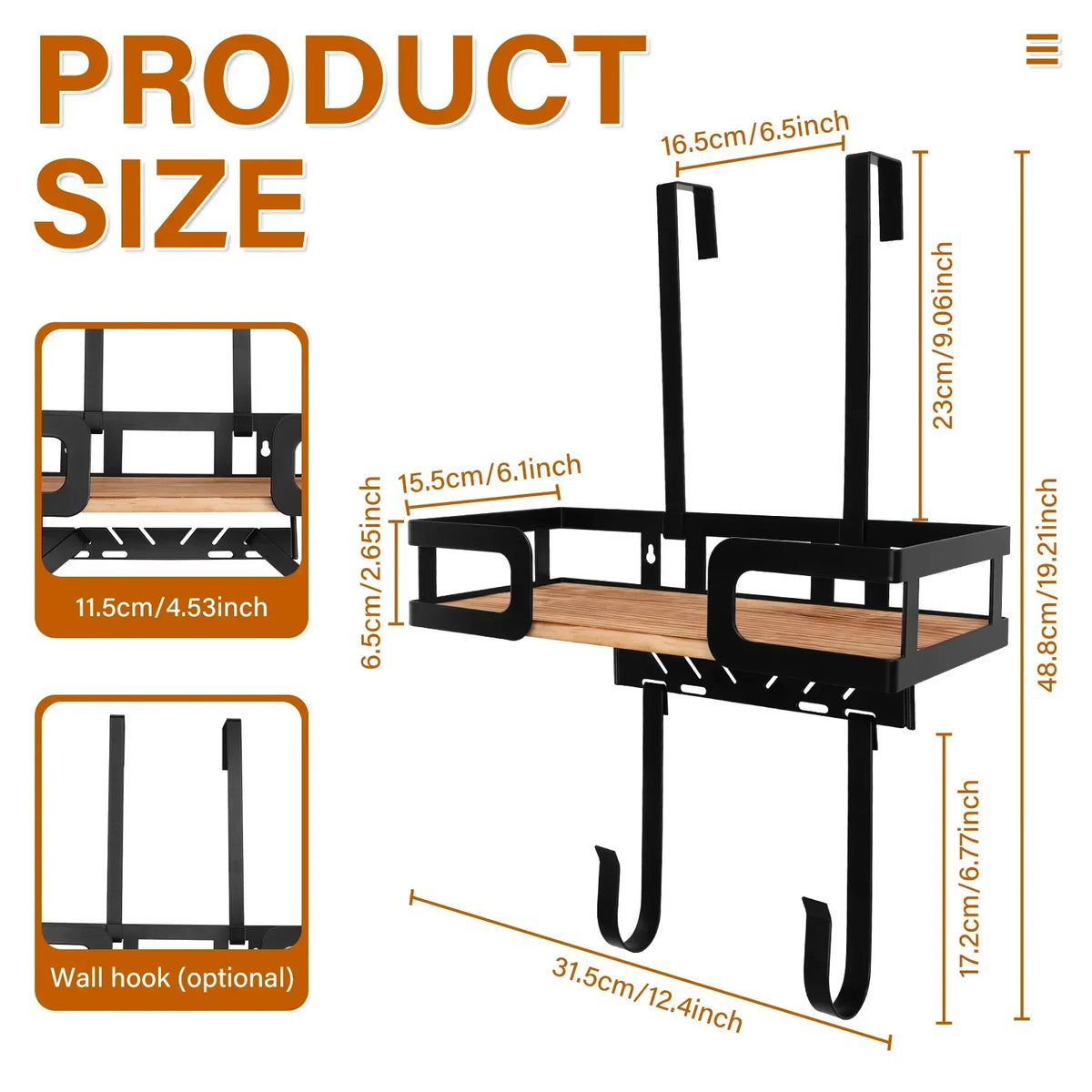 Wall Mount Ironing Board Holder – T & V Shape Storage Rack