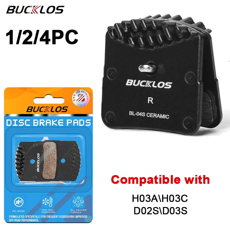 BUCKLOS Ceramic Disc Brake Pads for Shimano MTB & Road Bike
