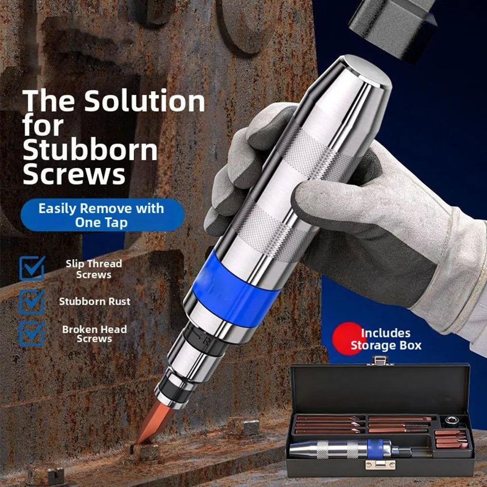 Impact Screw Extractor Screwdriver Set | Stripped Fastener Remover