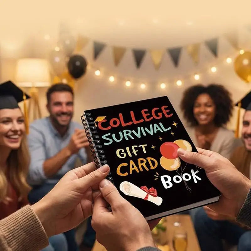 College Survival Gift Card Book | Graduation Cash Holder