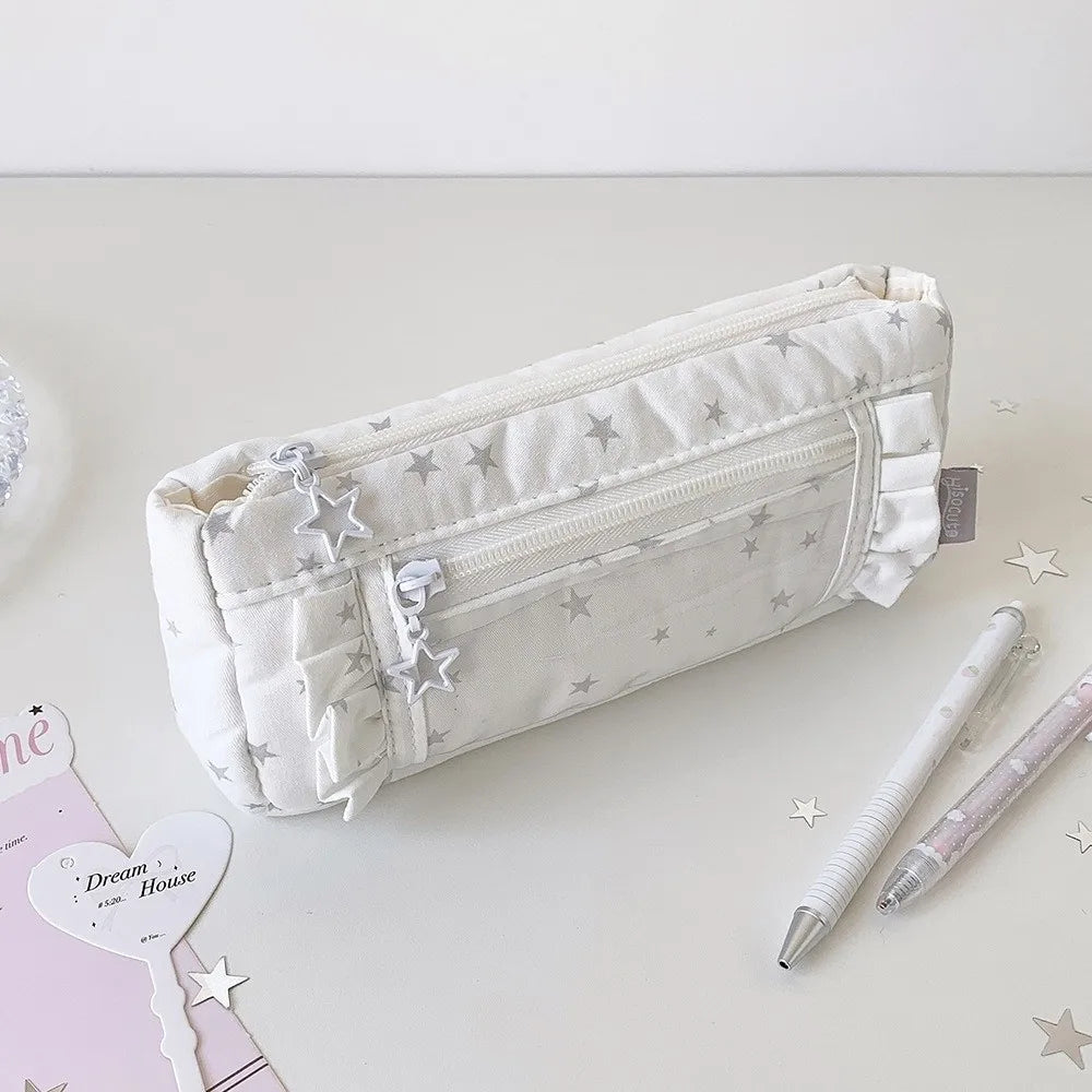 Transparent Pencil Case Large Capacity Badge Display Pen Bag