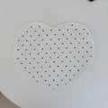 Heart-Shaped Quilted Fabric Placemats & Cup Coasters