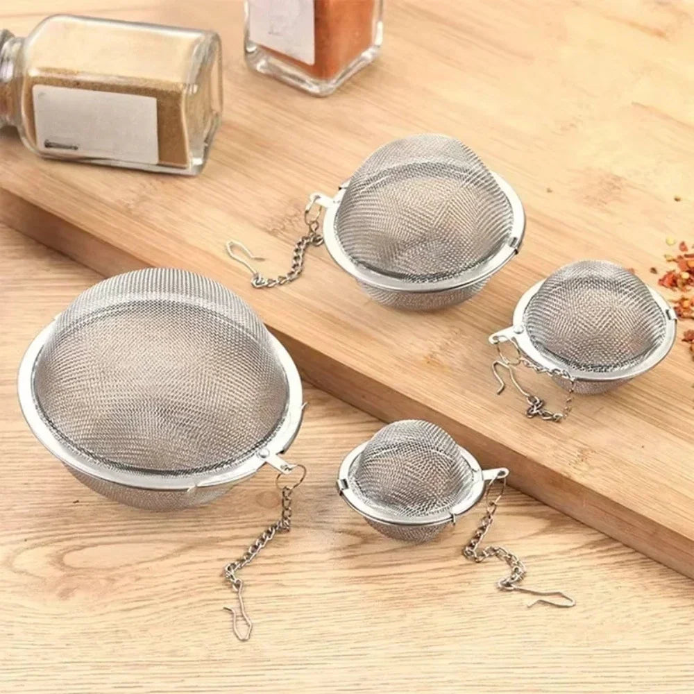 Stainless Steel Sphere Tea Ball Strainer & Spice Infuser