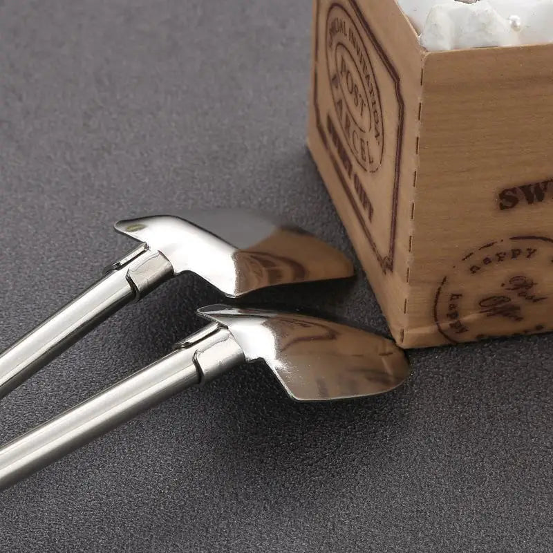 Stainless Steel Spoon Straw – Shovel Shape for Drinks & Ice Cream