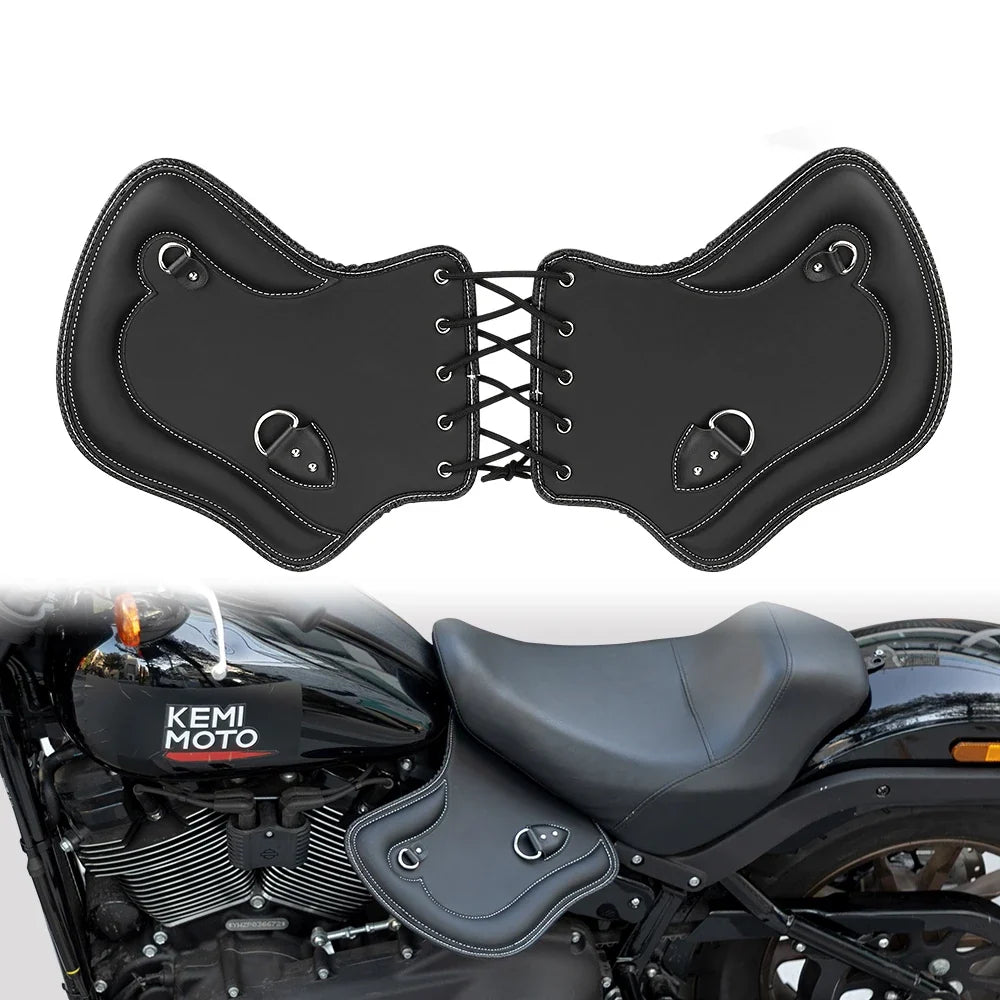 Motorcycle PU Leather Heat Shield Saddle Deflector – Universal Fit