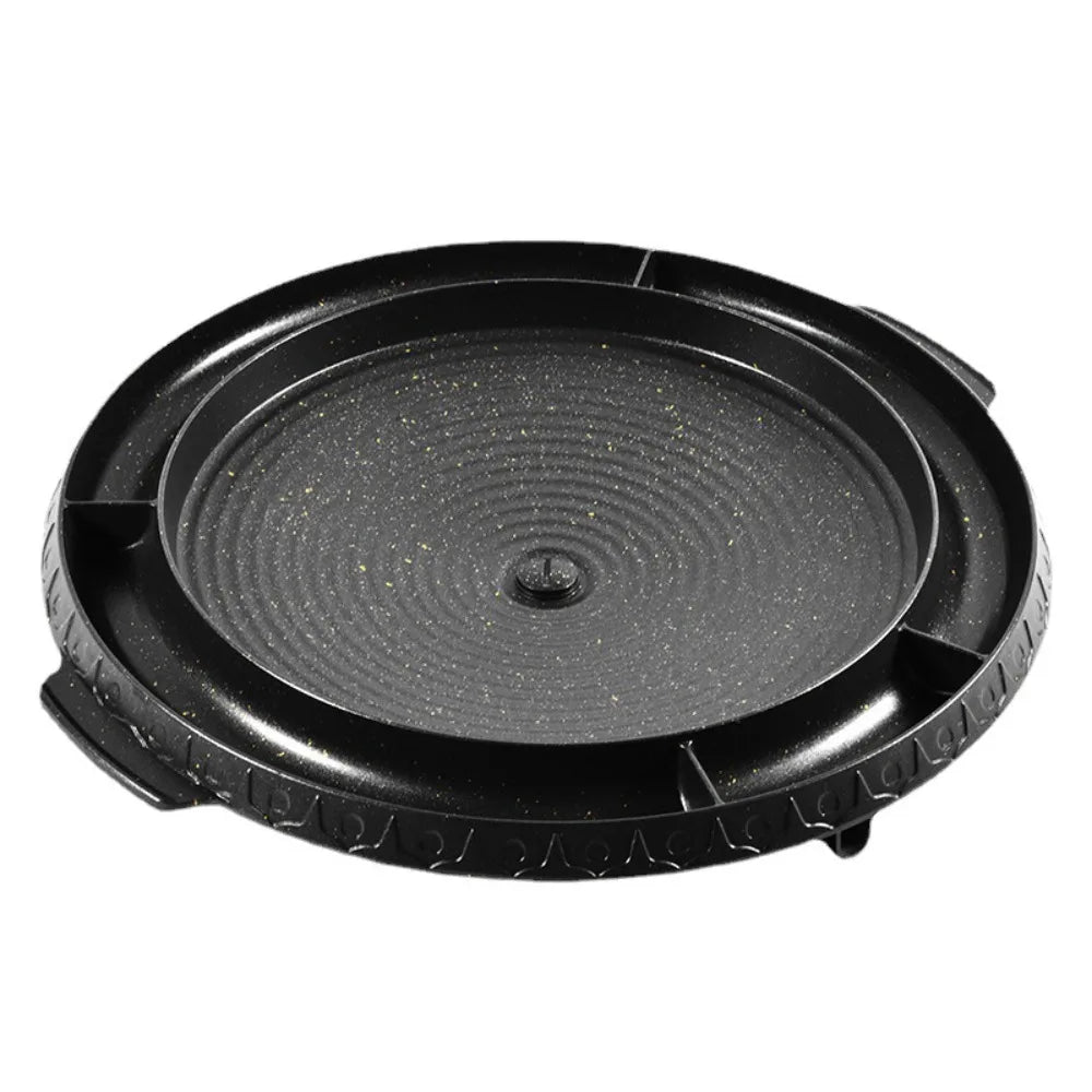 KOSUN Round Nonstick Smokeless Grill Pan – Indoor & Outdoor BBQ