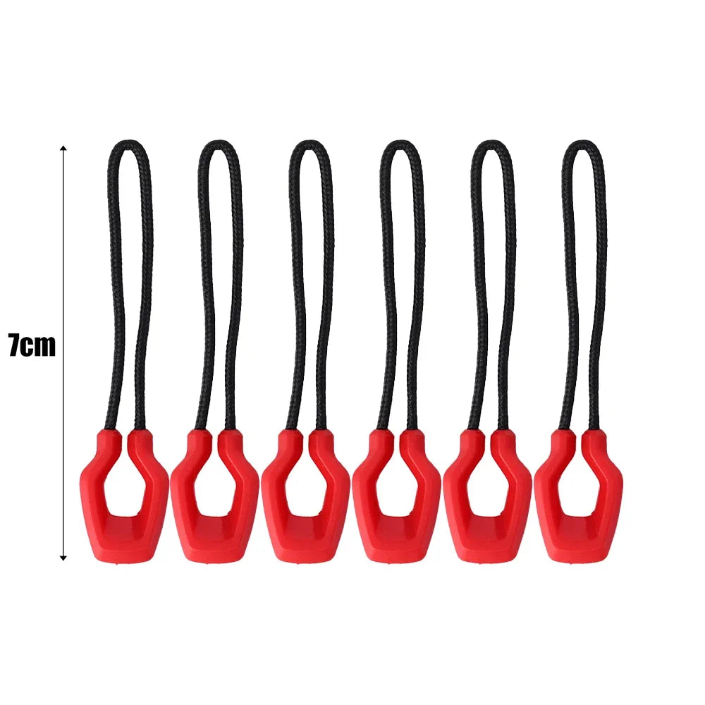 6Pcs Luminous Zipper Pullers – Glow-in-the-Dark Zip Extensions