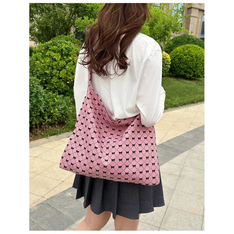 Bowknot Crossbody Bag for Women – Vintage Casual Shoulder Bag