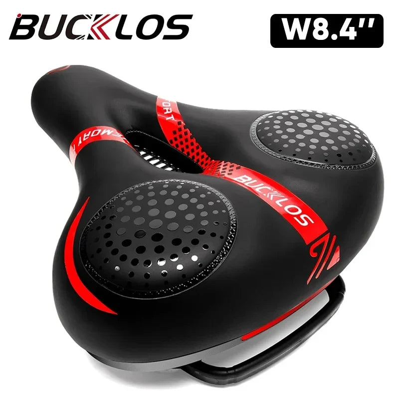 BUCKLOS Wide Ergonomic Bike Saddle – MTB Seat Cushion