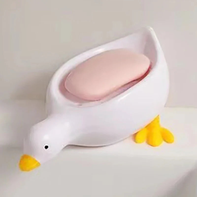 Yellow Duck Soap Dish – Drainable Cartoon Soap Holder