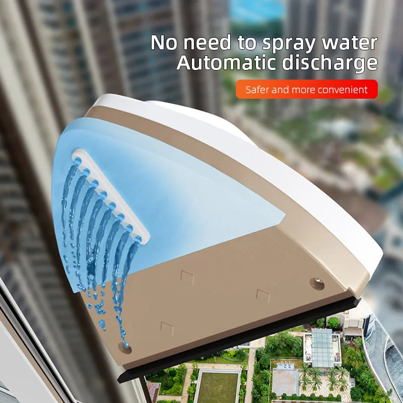 Donirt Magnetic Window Cleaner | Double-Layer Glass Wiper
