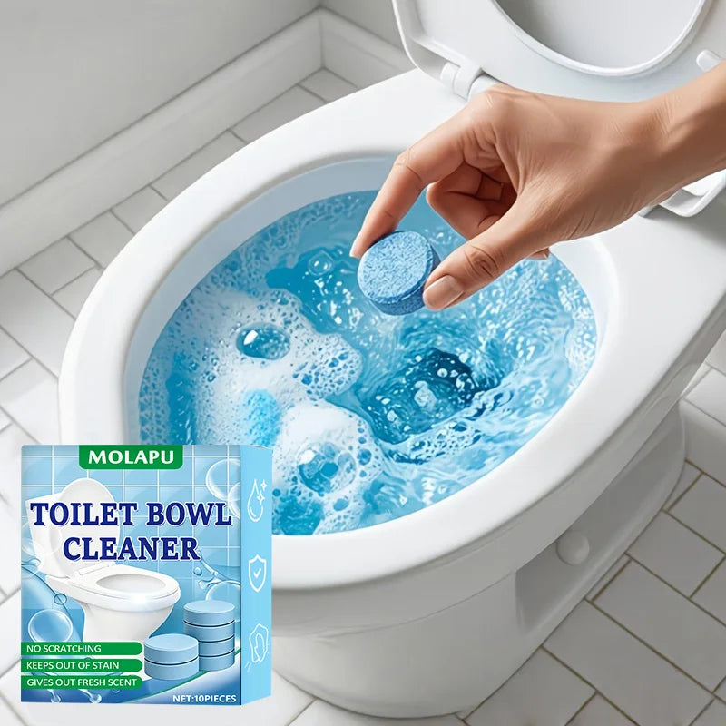 Toilet Effervescent Cleaning Tablets – 10 Pack | Ceramic Safe