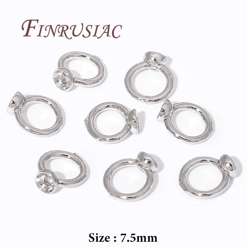 18K Gold Plated Crimp Beads & Covers – 4mm DIY Jewelry Findings