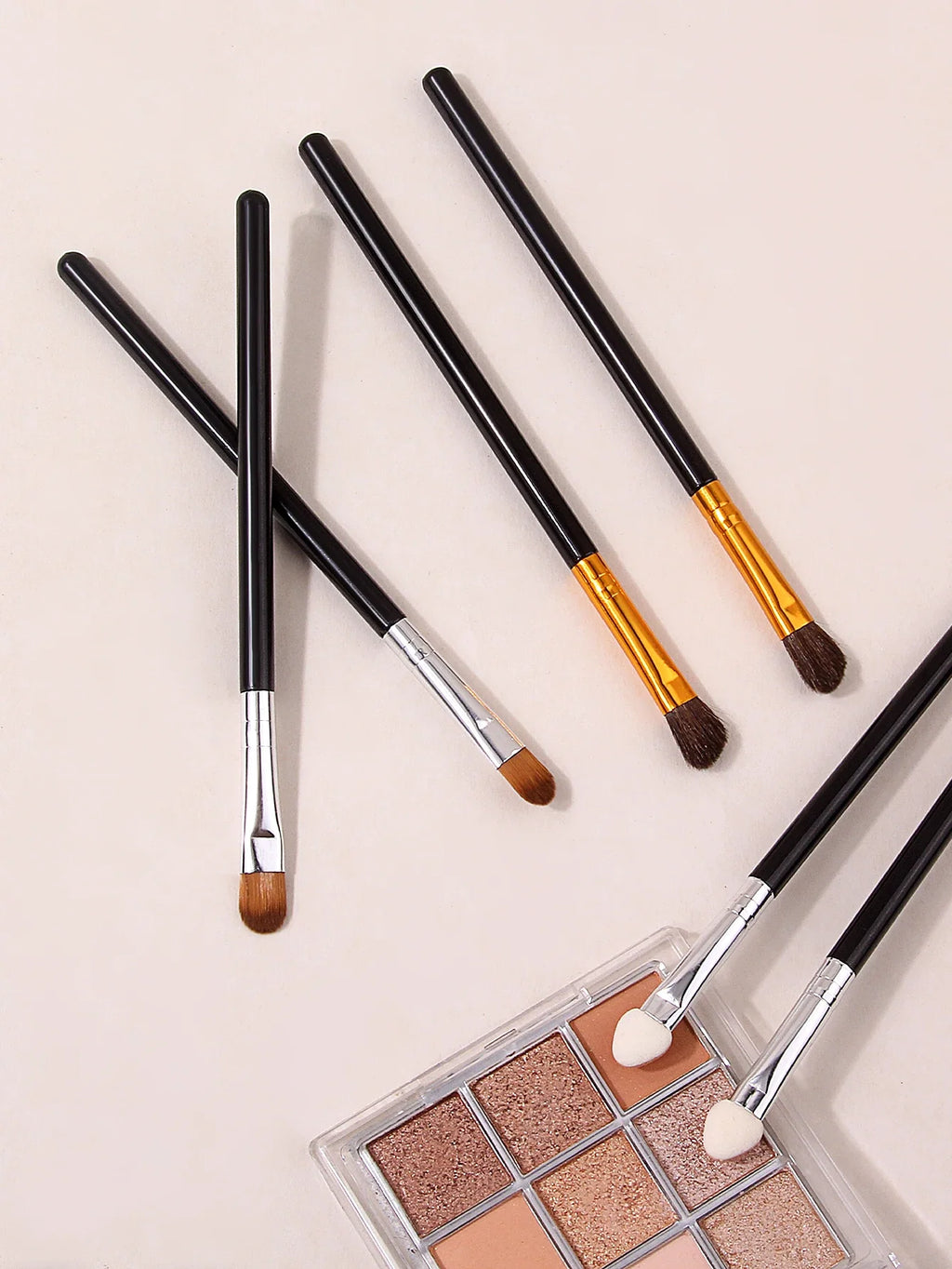 6-Piece Eyeshadow Brush Set – Soft Blending & Sponge Applicators