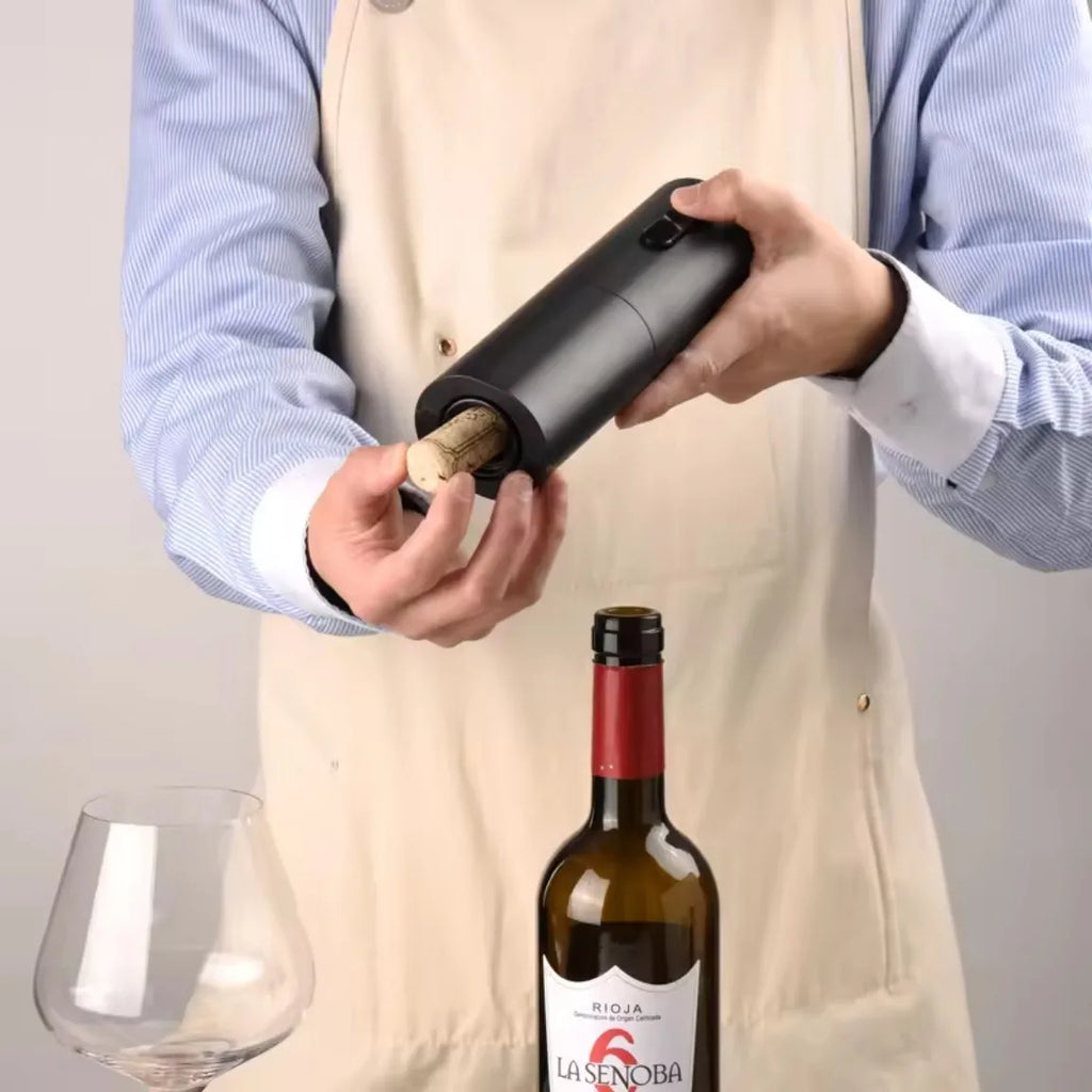 CLITON Electric Wine Opener Set – Auto Corkscrew & Decanter Kit