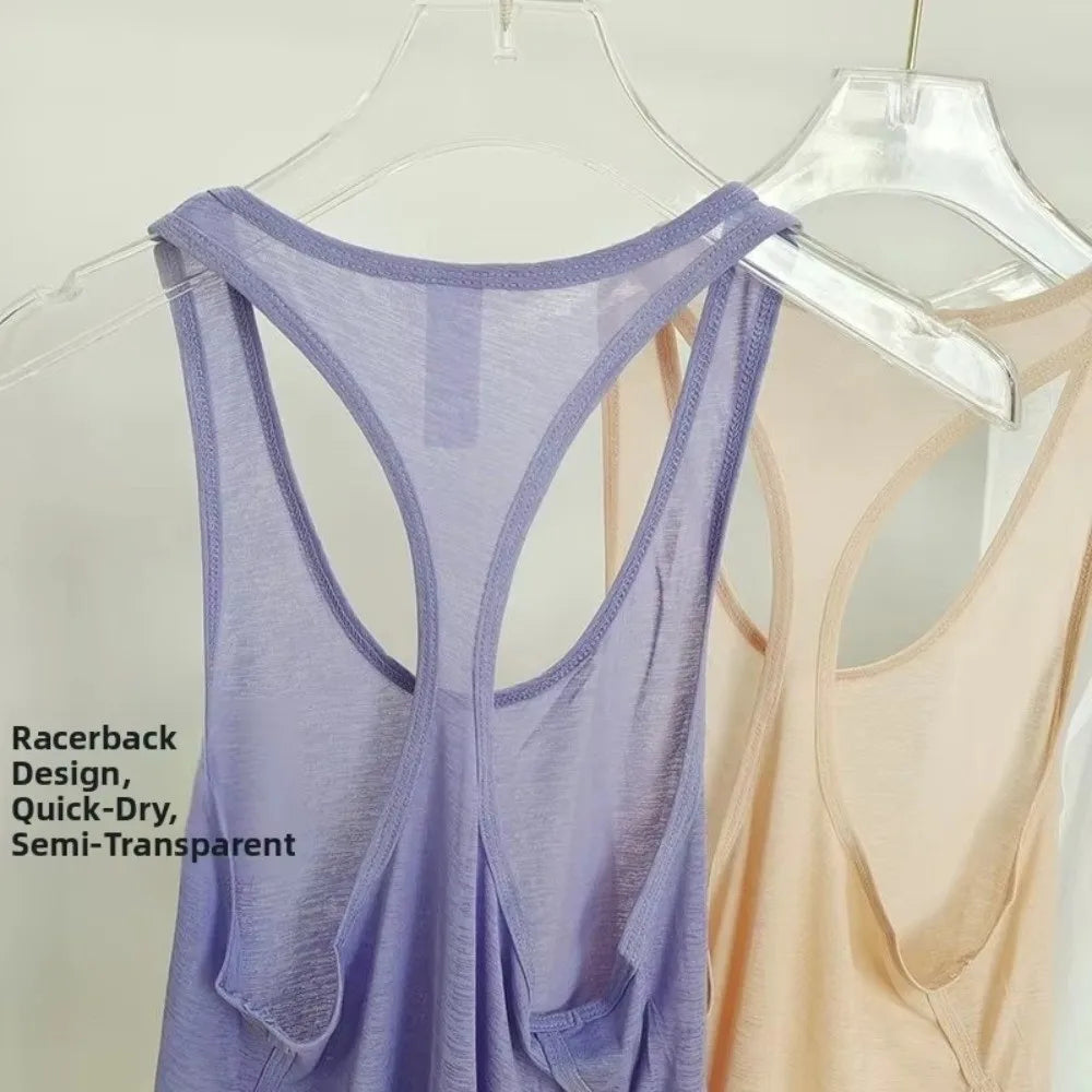 Women's Quick Dry Mesh Yoga Vest – Breathable Loose Gym Top