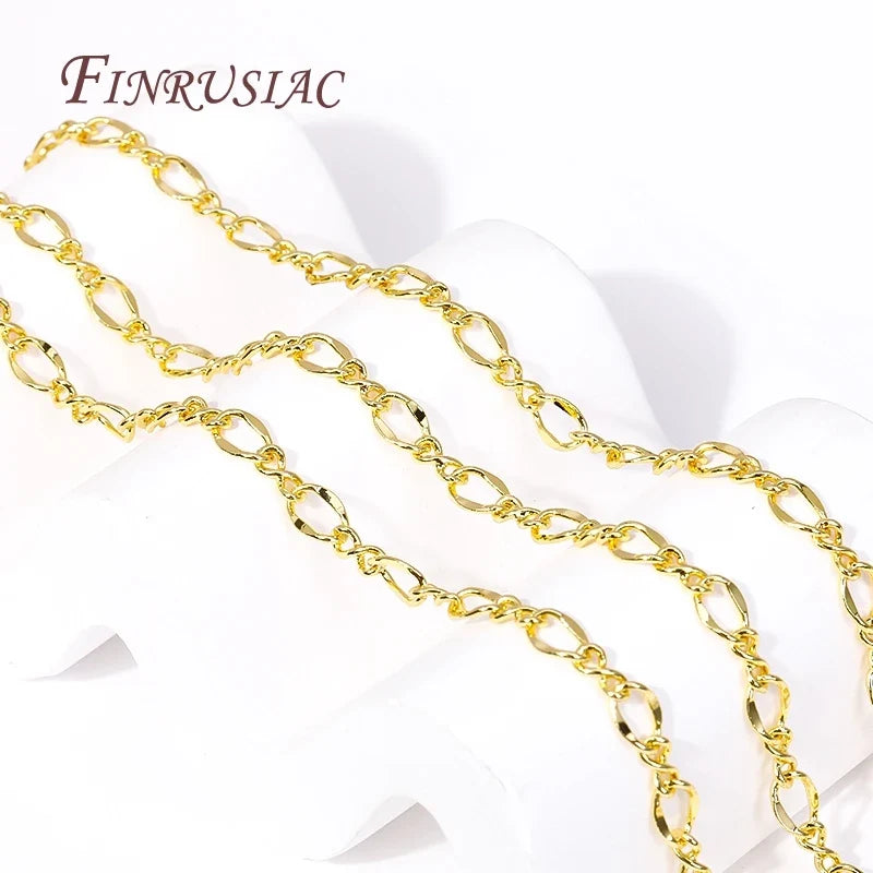 18K Gold Plated Brass Chains Bulk – DIY Jewelry Findings