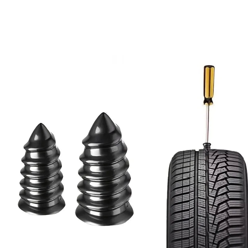 40PCS Spiral Tire Repair Kit – 20 Large & 20 Small Plugs