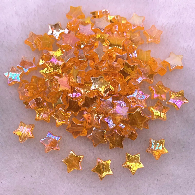 20pcs 11mm AB Star Acrylic Spacer Beads for DIY Jewelry Making