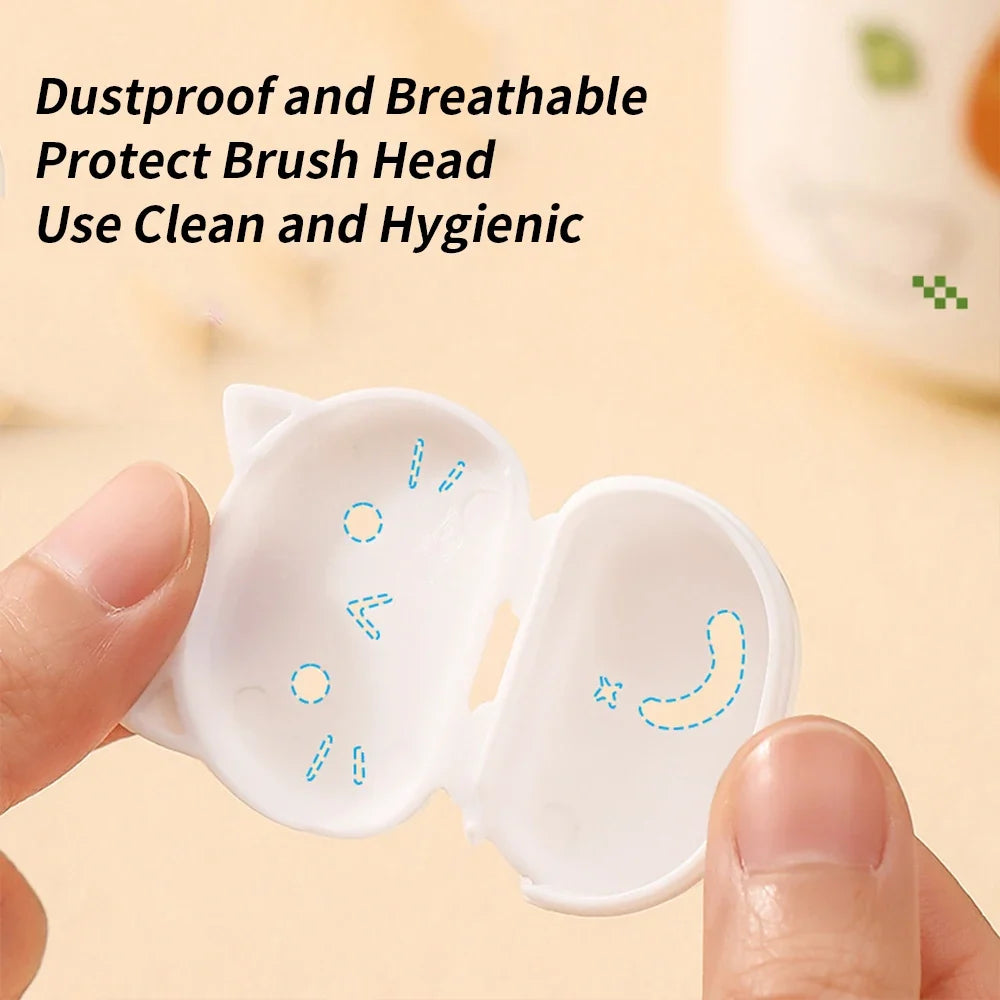 4-Pack Cat Toothbrush Covers – Portable Dustproof Travel Case