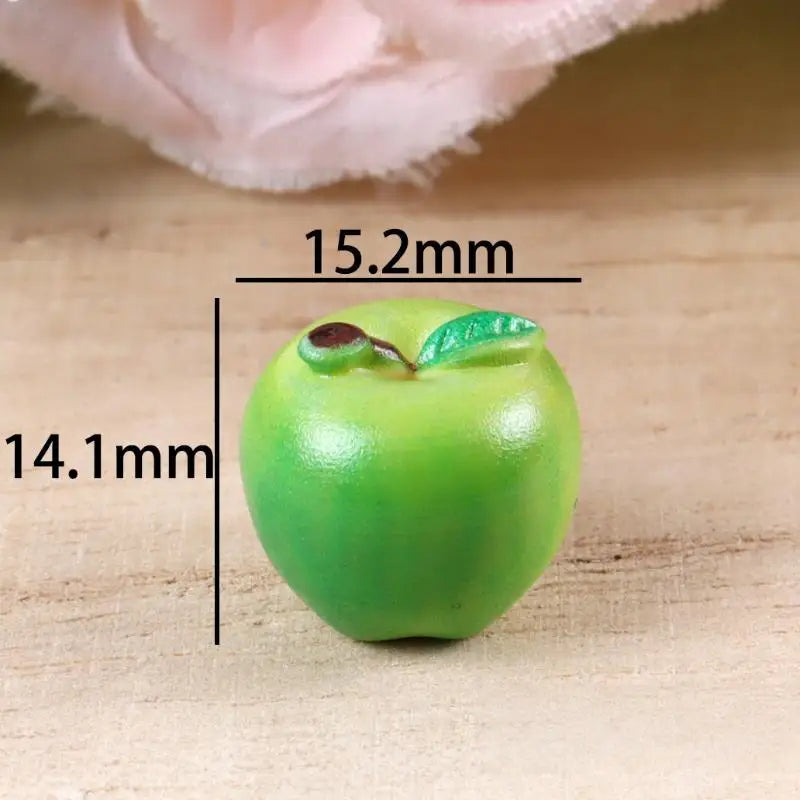 10Pcs Miniature Fruit 3D Resin Models DIY Dollhouse Accessory