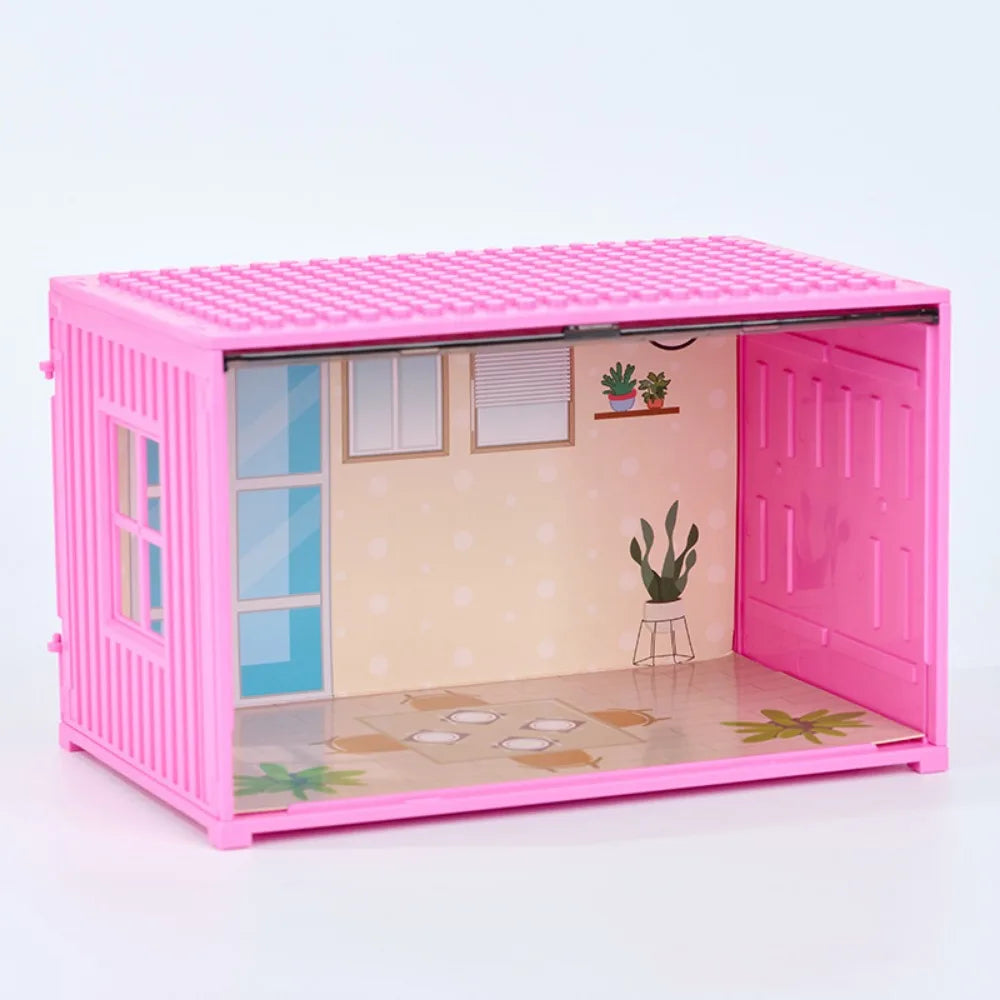 Miniature Dollhouse Furniture Set – 1:12 Pink Room Accessories