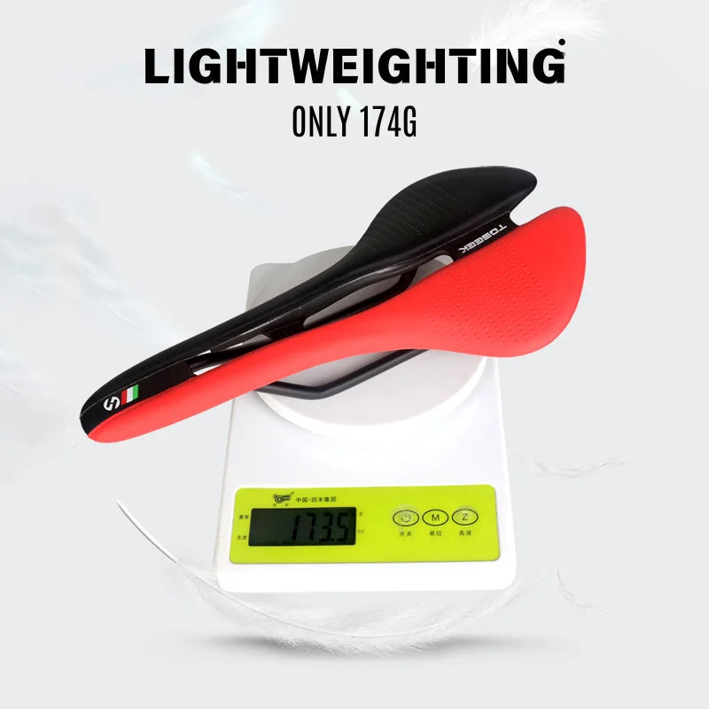 TOSEEK Ultralight Bike Saddle – Hollow Breathable Ergonomic Seat