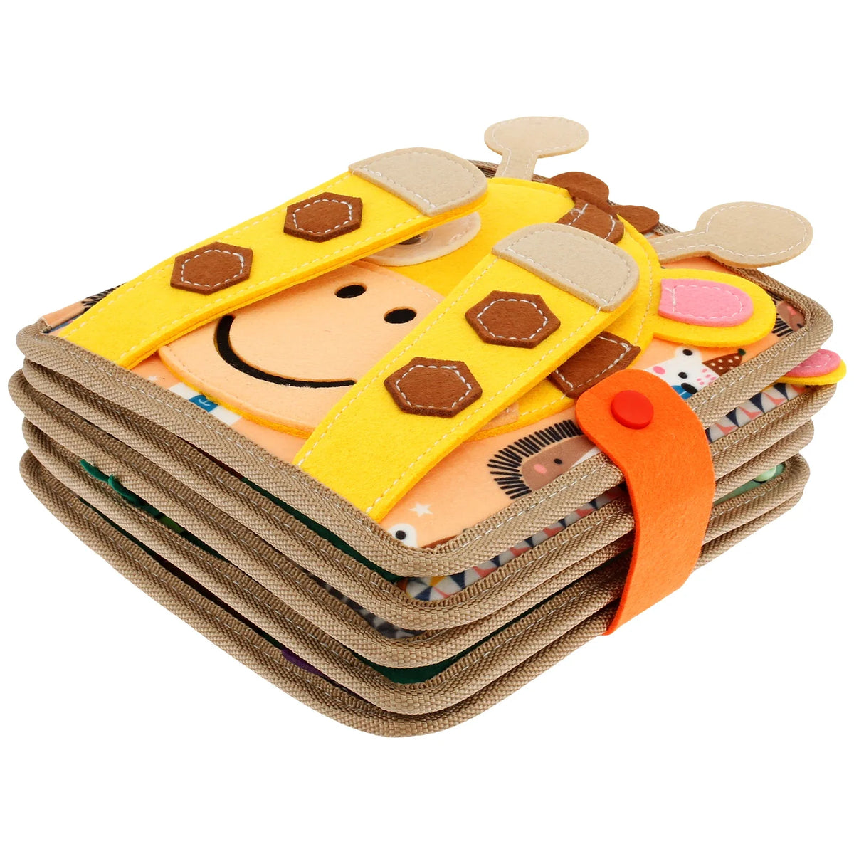 Soft Baby Felt Quiet Book – Animal Sensory Toy Ages 1–3