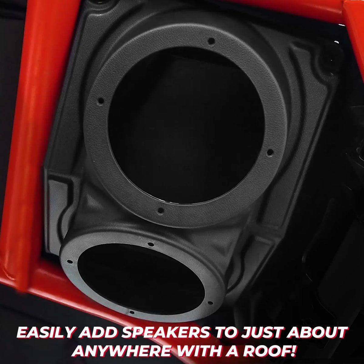 KEMIMOTO 6.5" UTV Overhead Speaker Pod Enclosure IP67