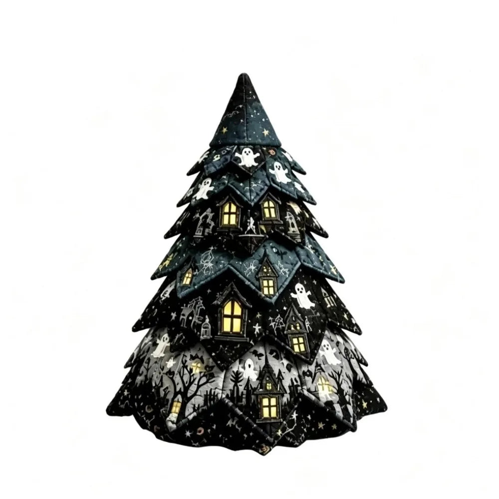 DIY Christmas Tree Patchwork Sewing Kit – Floral Fabric Set