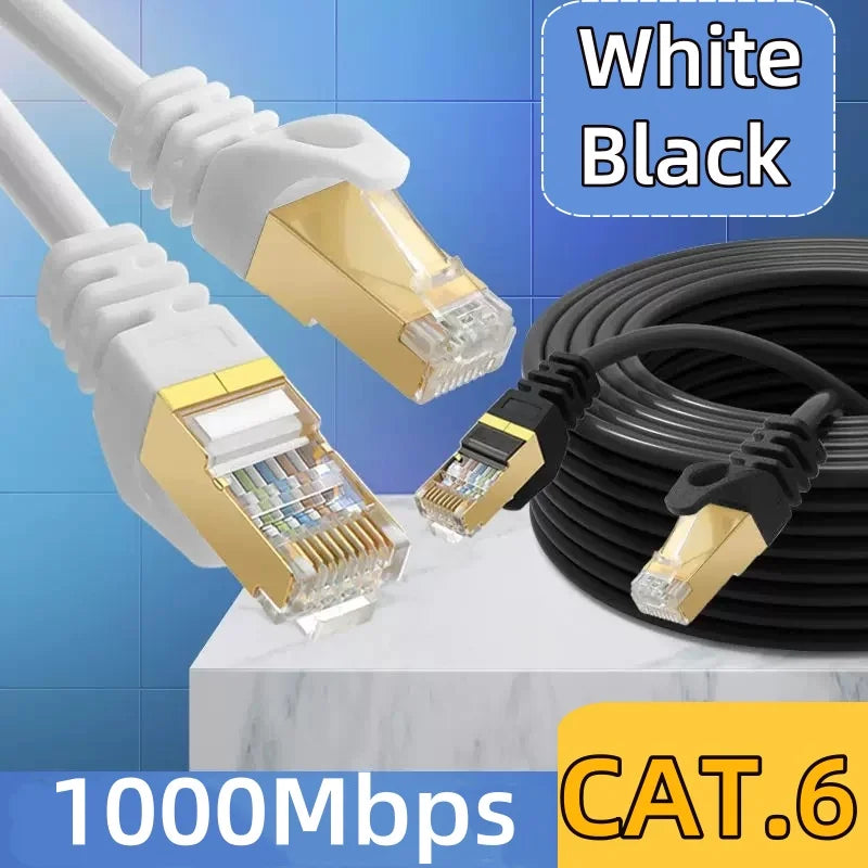 Cat 6 Ethernet Cable RJ45 1Gbps LAN Network Cable 1m–30m