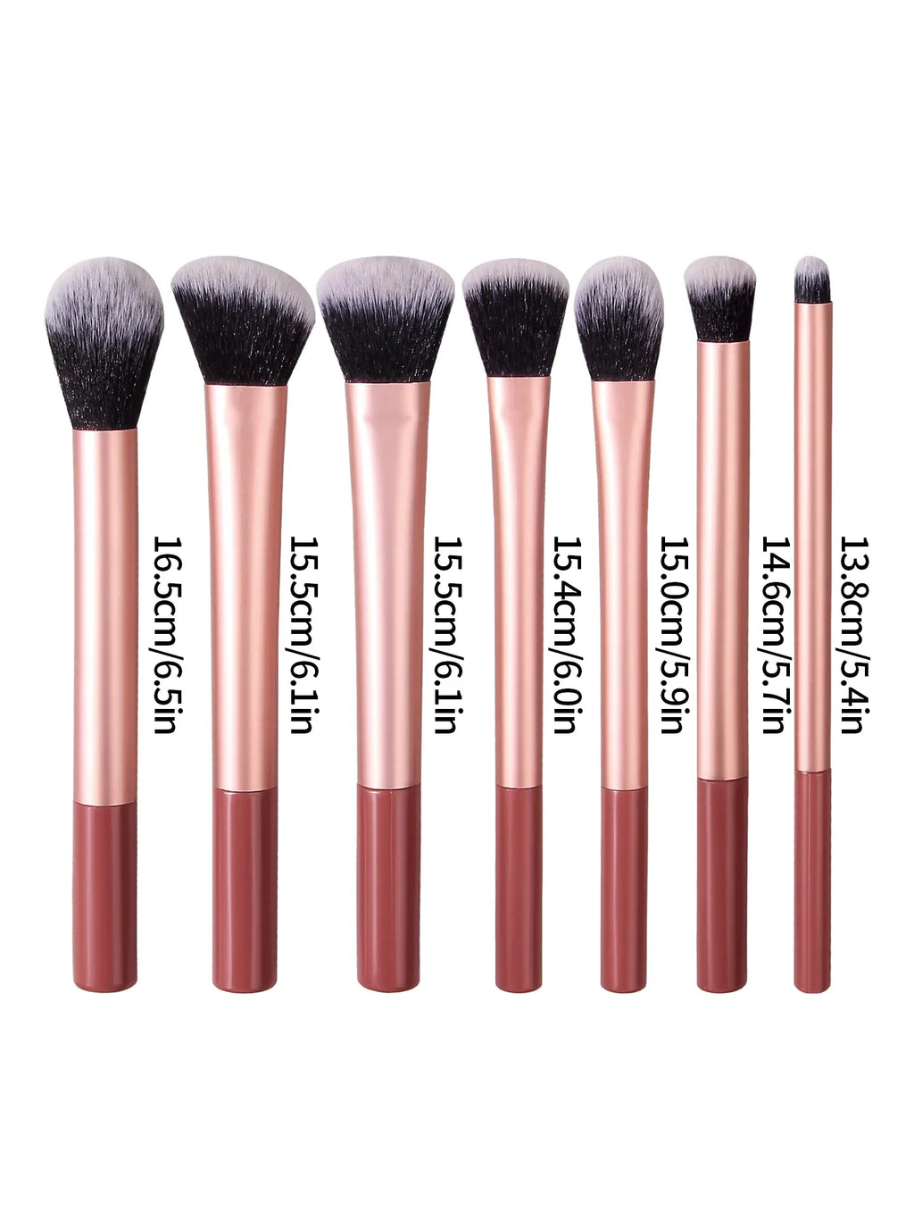 Nixie 7-Piece Makeup Brush Set – Synthetic Bristles Kit