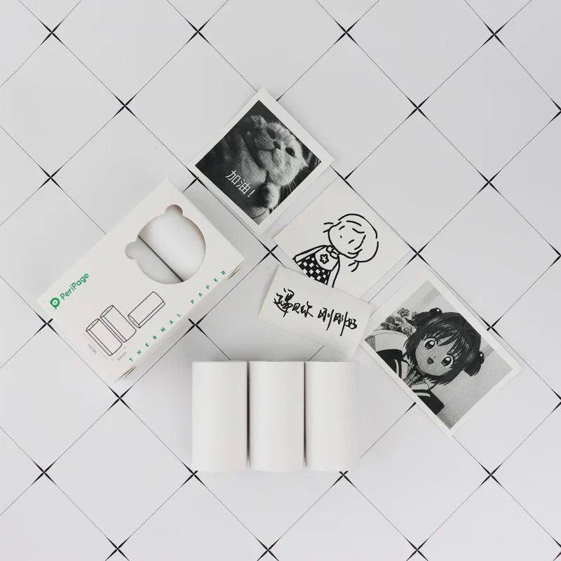 Peripage Thermal Paper 56x30mm – 3 Rolls for Mini Printers