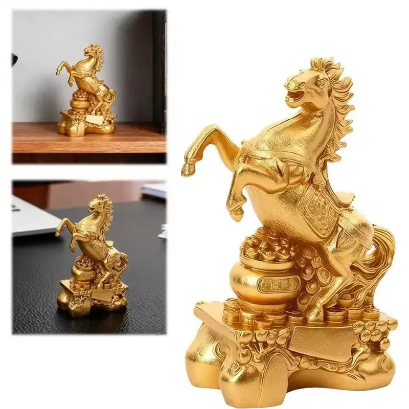 2026 Year of the Horse Feng Shui Zodiac Resin Sculpture