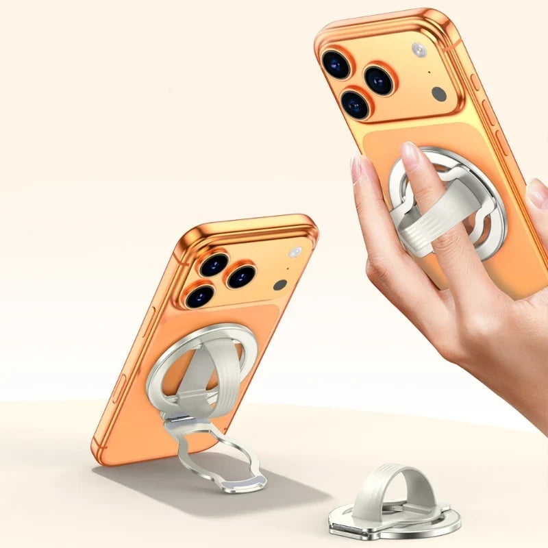 Rotating Magnetic Phone Holder with Silicone Ring | Kitchen