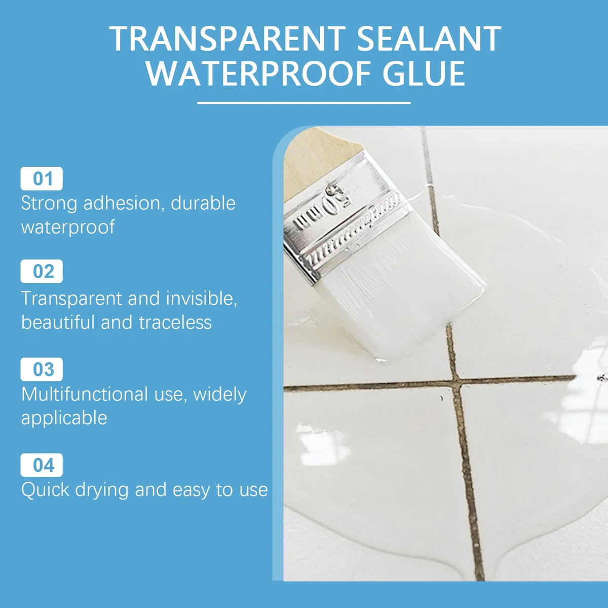 Transparent Waterproof Sealant – Roof, Tile & Concrete Sealer