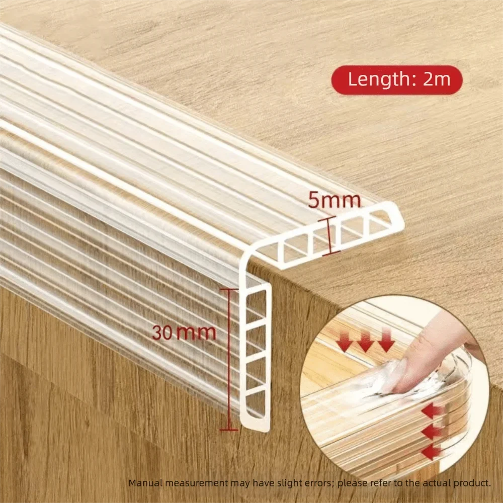 Transparent Corner Guard Strip – Self-Adhesive PVC Edge Protector