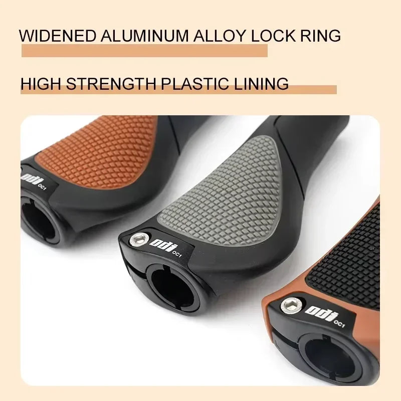 ODI Lock-On Ergonomic MTB Bicycle Grips – Aluminum & Rubber