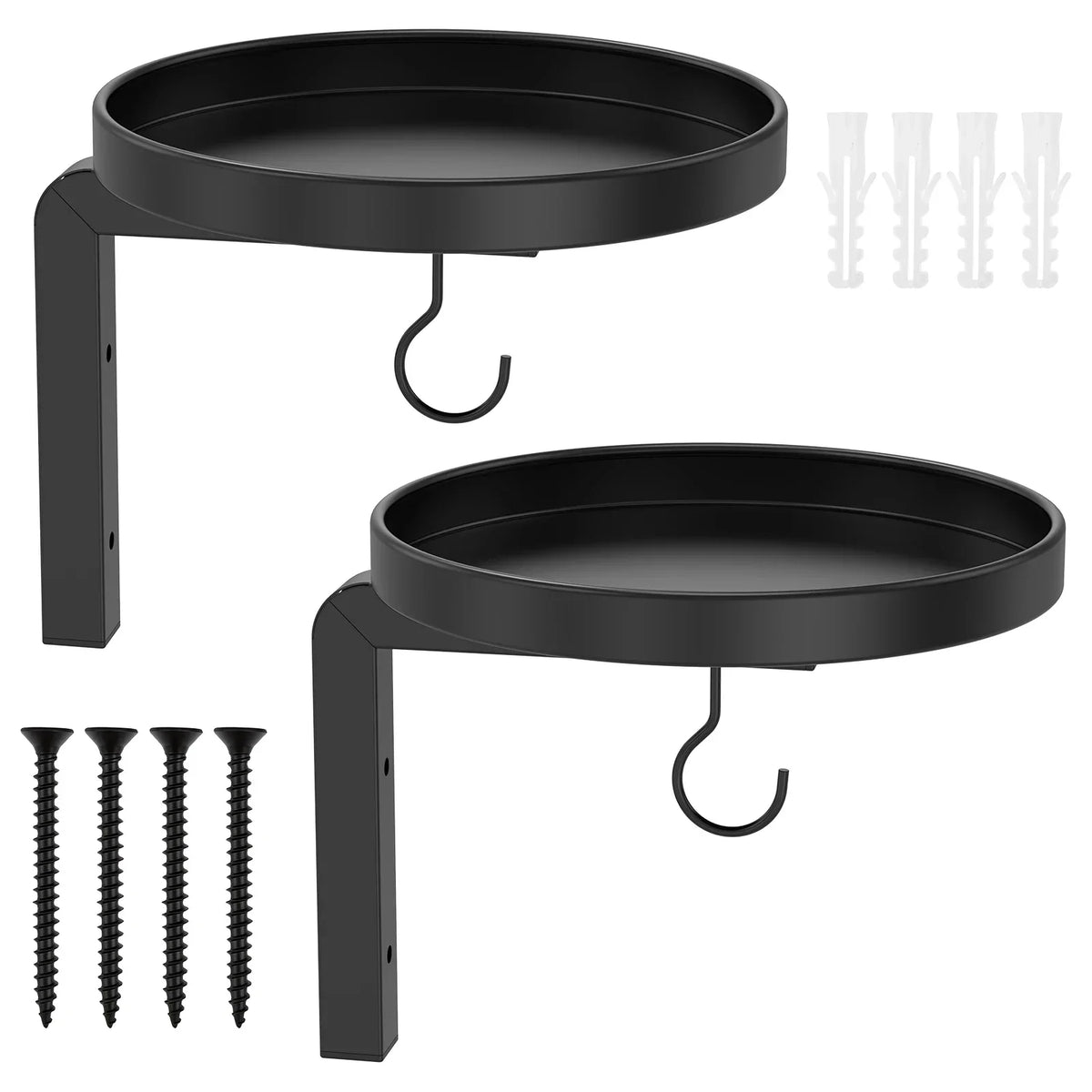 Metal Wall Plant Holder Set 2/3Pcs – Rustproof Flower Pot Stand