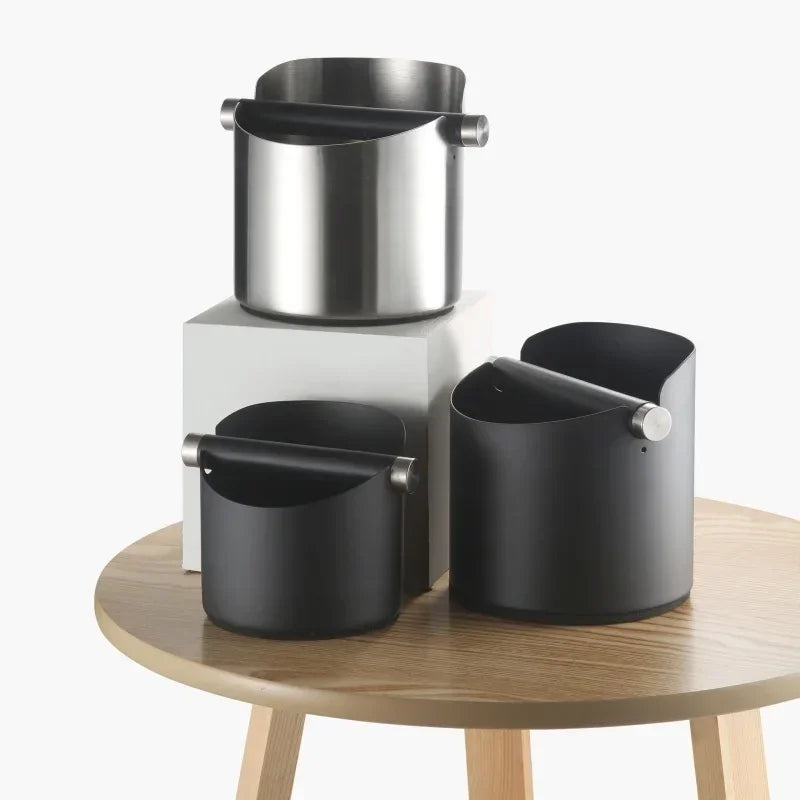 Stainless Steel Espresso Knock Box & Coffee Ground Dump Bin