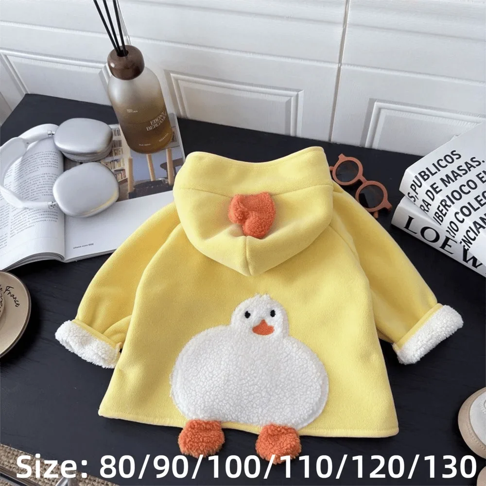Toddler Animal Fleece Hooded Jacket – Warm Kids Coat 1–3Y