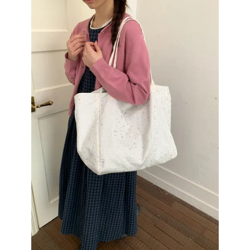 Large Capacity Korean-Style Casual Shoulder Tote Bag | Nixie