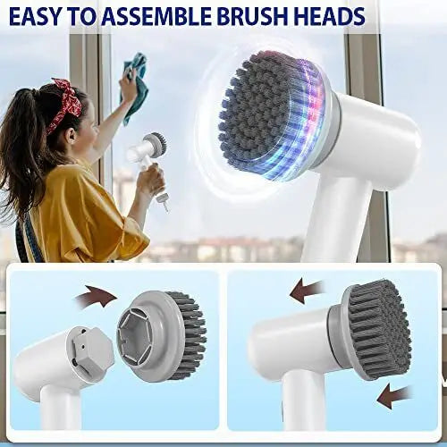 Electric Spin Scrubber – Rechargeable Cordless Cleaning Brush