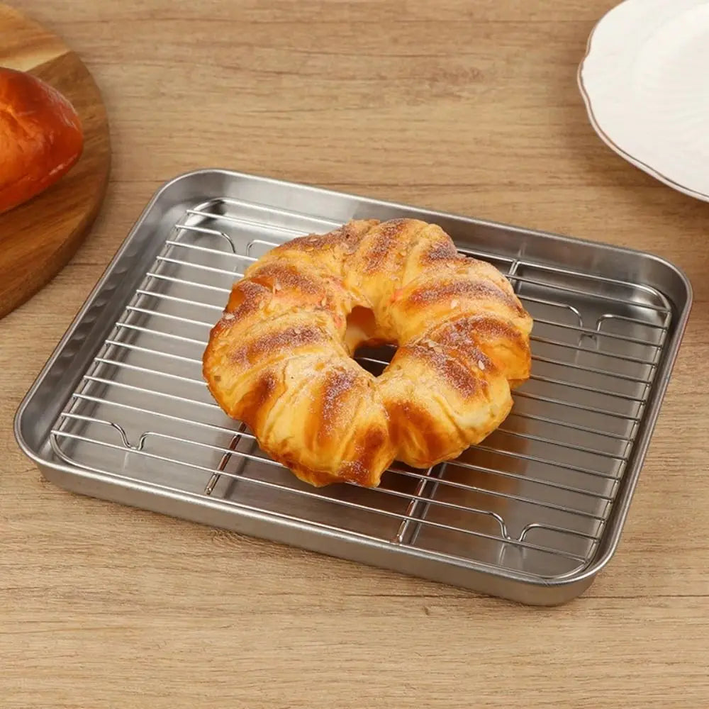 Stainless Steel Baking Pan with Removable Cooling Rack