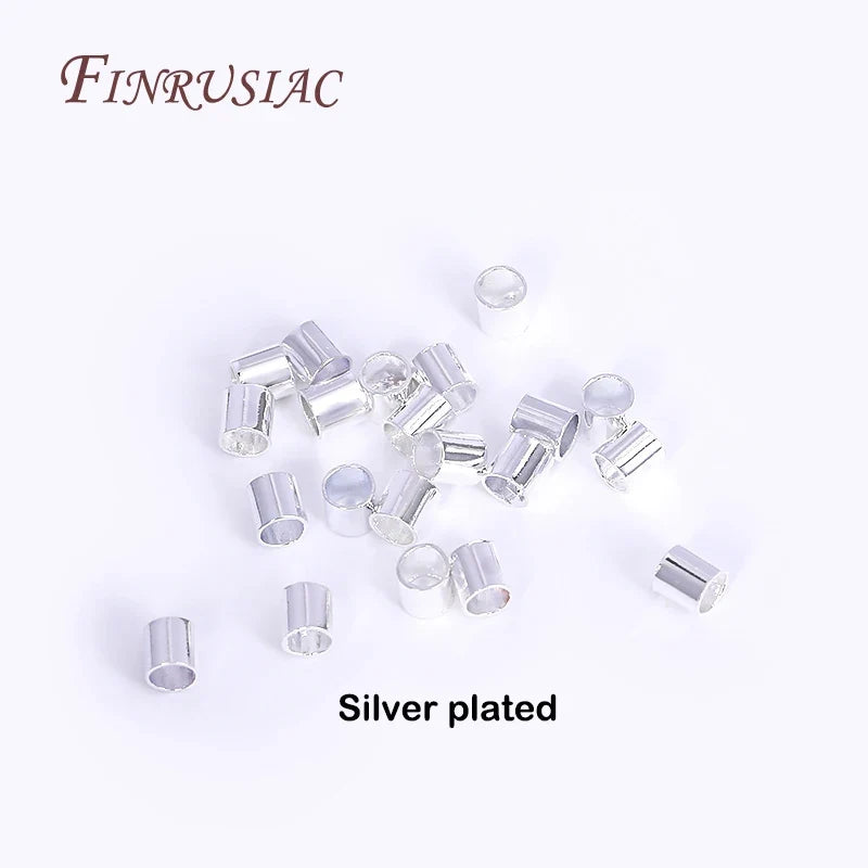 14K/18K Gold Plated 2mm Tube Crimp Beads | Jewelry Making
